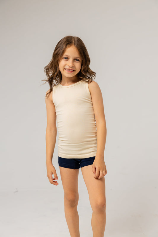 Premium Egyptiank Cotton Basic Tank Top for Girls - Pack of 2