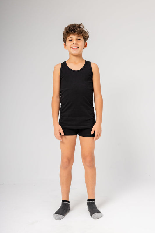 Premium Cotton Boxer Briefs for Boys - Pack of 2