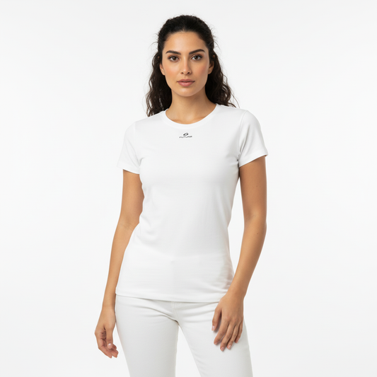 Premium Egyptain Cotton Basic T-shirt for Women - White