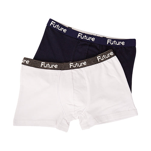 Premium Cotton Boxer Briefs for Boys - Pack of 2