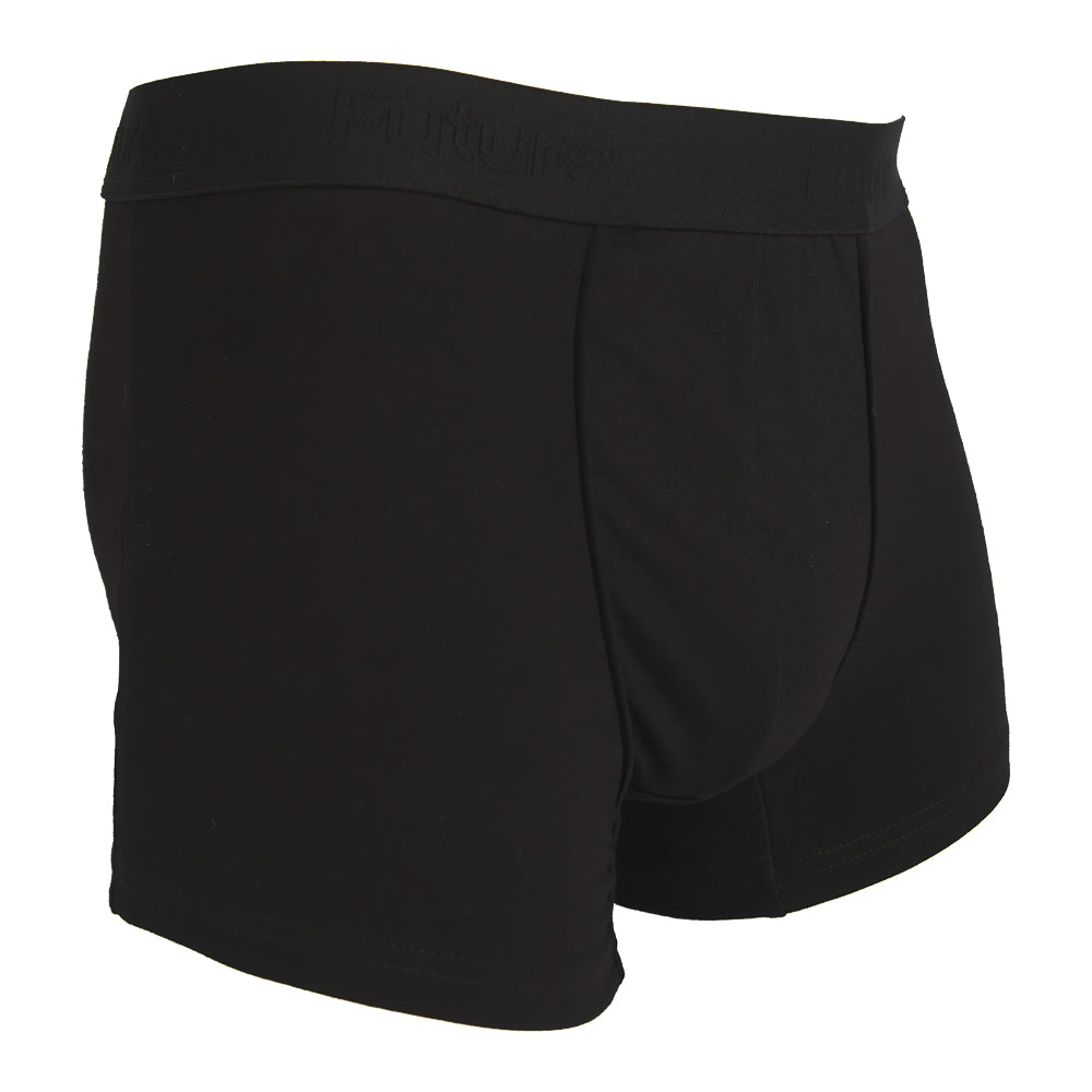 Premium Egyptian Cotton Boxer Briefs for Men - Black