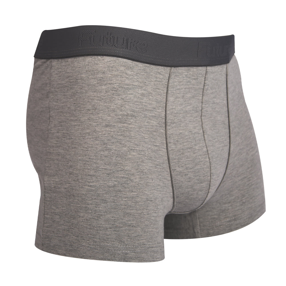 Premium Egyptian Cotton Boxer Briefs for Men - Grey