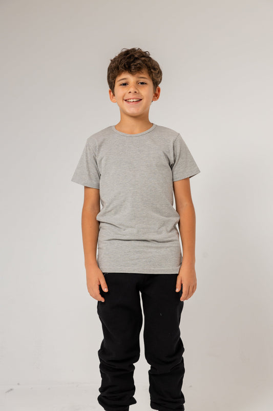 Premiun Egyptian Cotton Basic T-shirt for Boys - Pack of 2