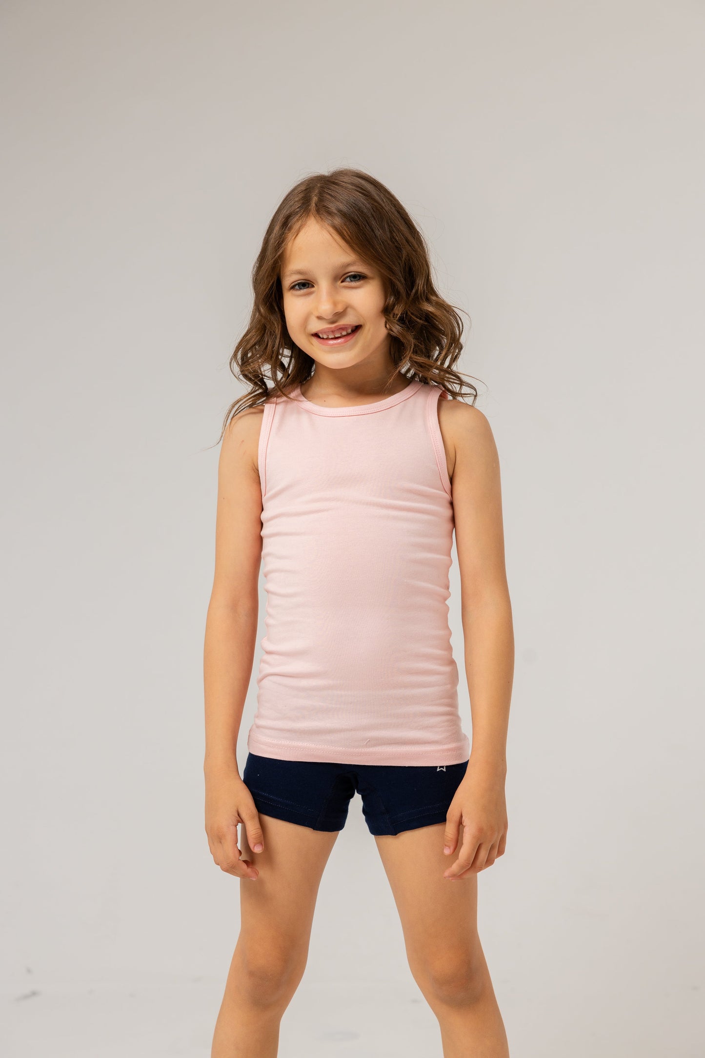 Premium Egyptiank Cotton Basic Tank Top for Girls - Pack of 2