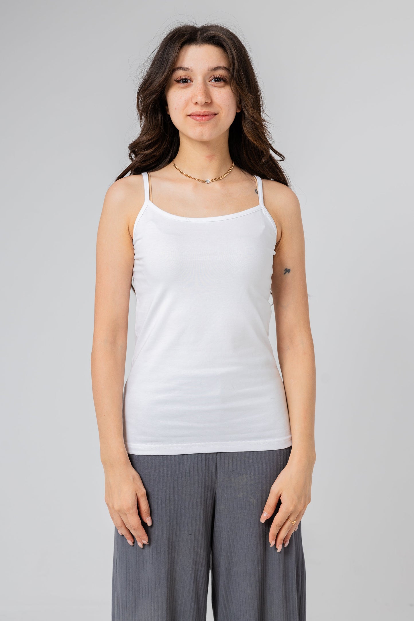 Premium Egyptian Cotton Camisole for Women - White