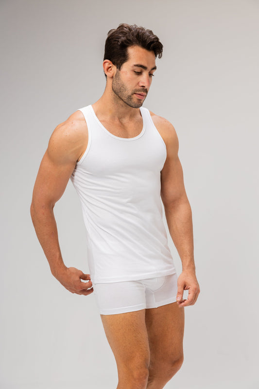 Premium Egyptian Cotton Sleeveless Undershirt for Men
