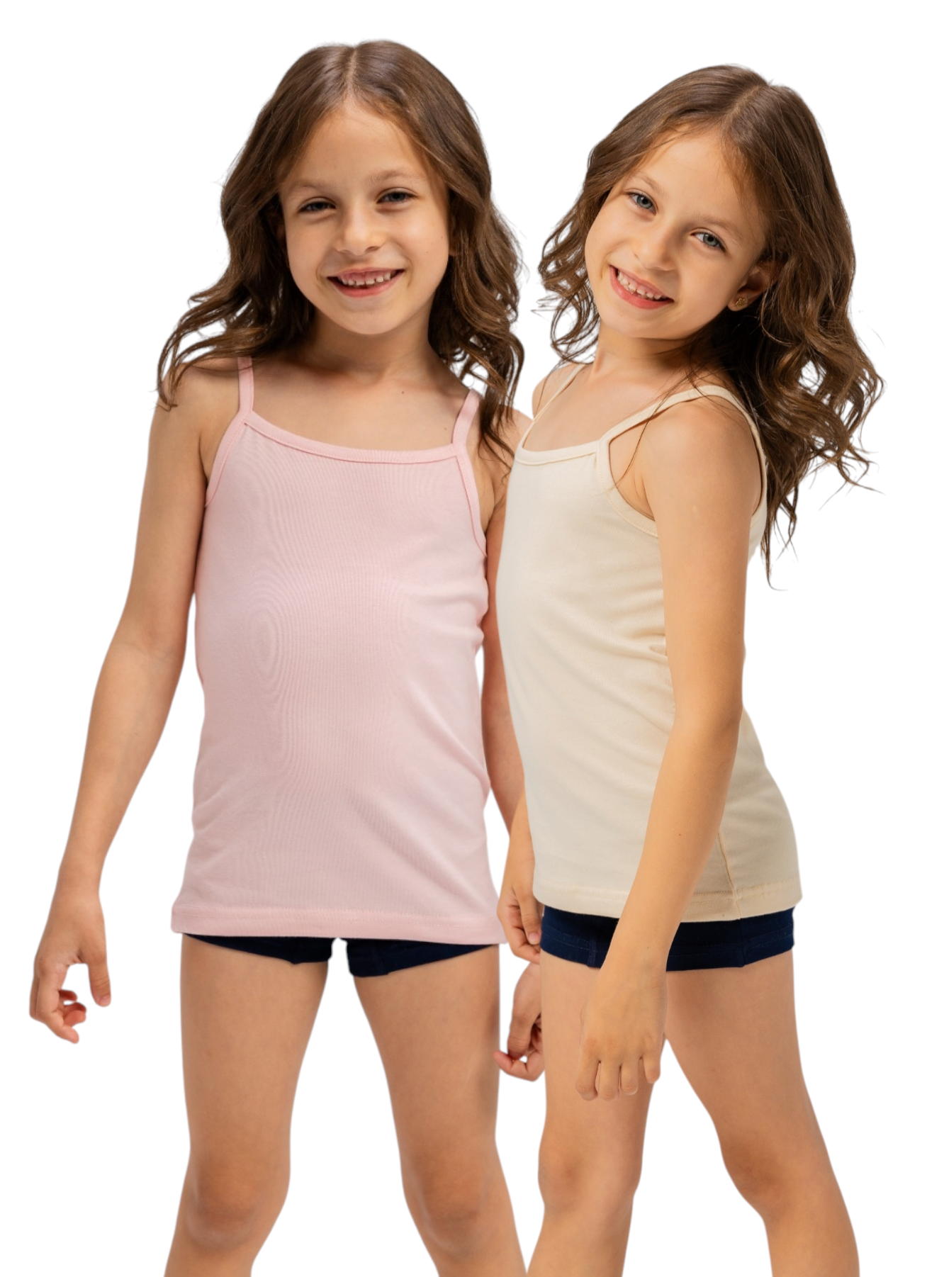 Premium Egyptian Cotton Camisole for Girls - Pack of 2